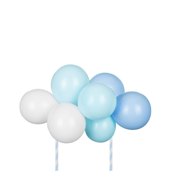 PartyDeco Ballon-Cake Topper Kit - Blau