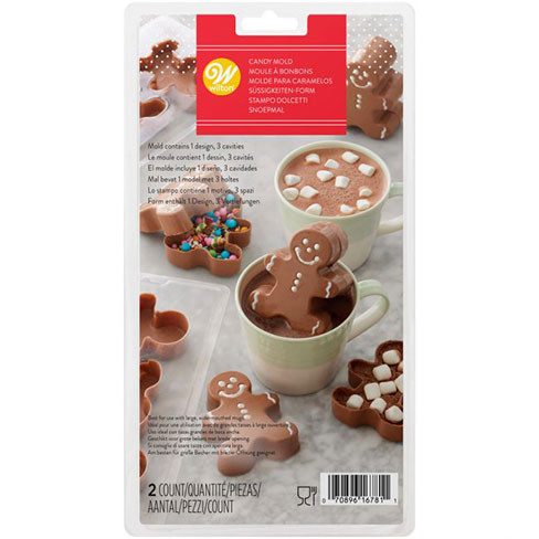 3D Candy Mold Hot Chocolate Gingerbread