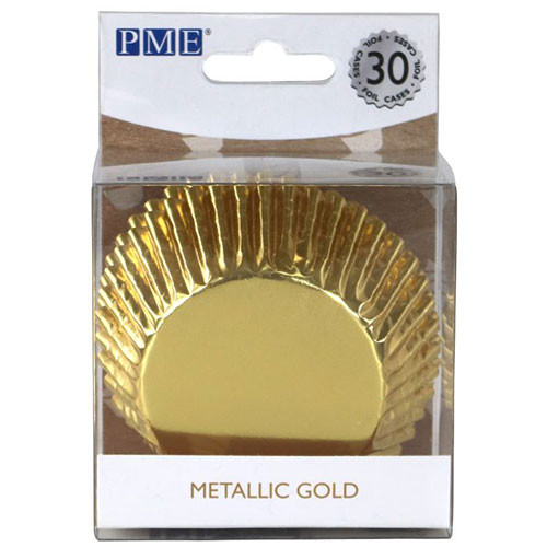PME - Baking pans - Metallic Gold - 30 pcs