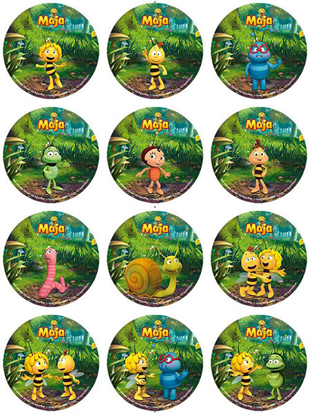Printed Wafers - Maya the Bee in the Forest