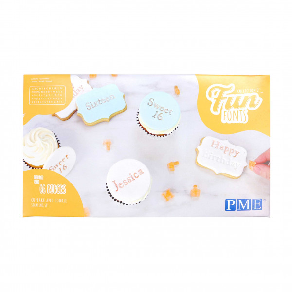 PME Fun Fonts Cookies & Cupcakes - Collection 2