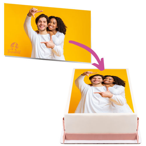 Picture Cake Topper Rectangular 12cm