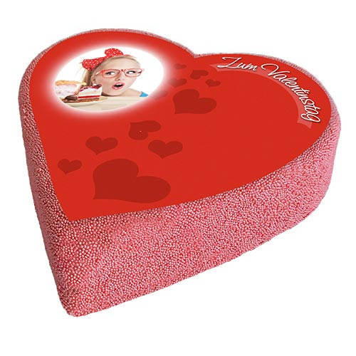 Motivtorte Valentinstag Herzform Rote Herzen