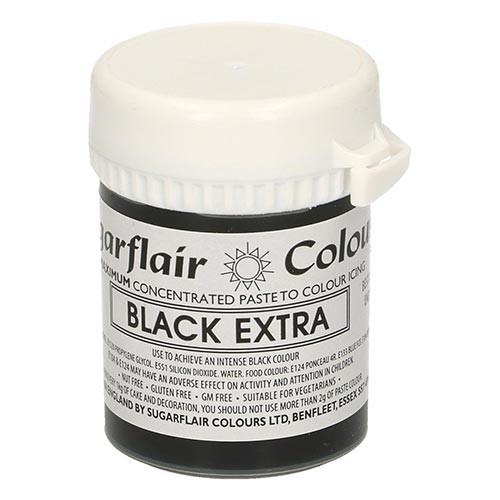 Sugarflair paste colour Black Extra 25g