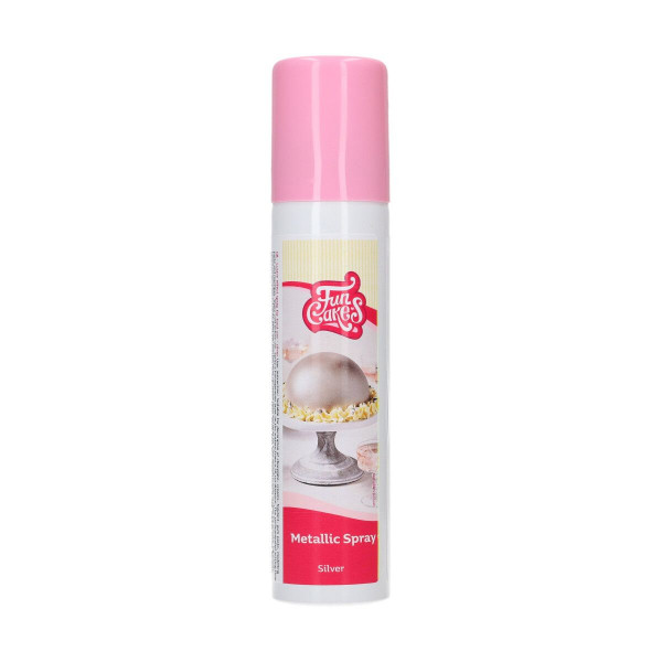 FunCakes Metallic Spray Silber