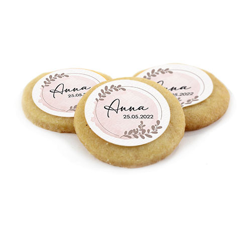 MotivCookies `Anna´ - Rosa mit Namen