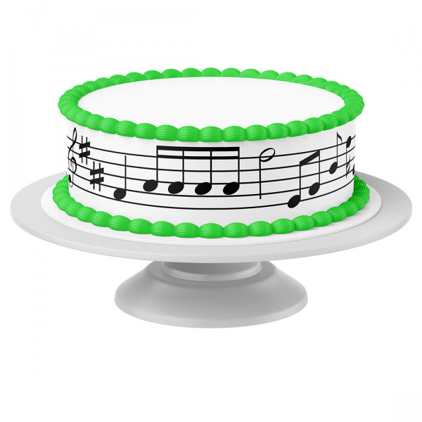 Cake Ribbon Music-Notes edible- 4 Pieces á 24cmx5cm