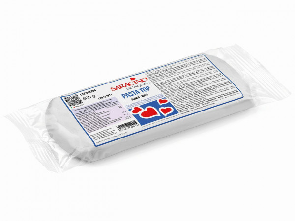 Saracino Fondant - Pasta Top Weiß - 0,5kg