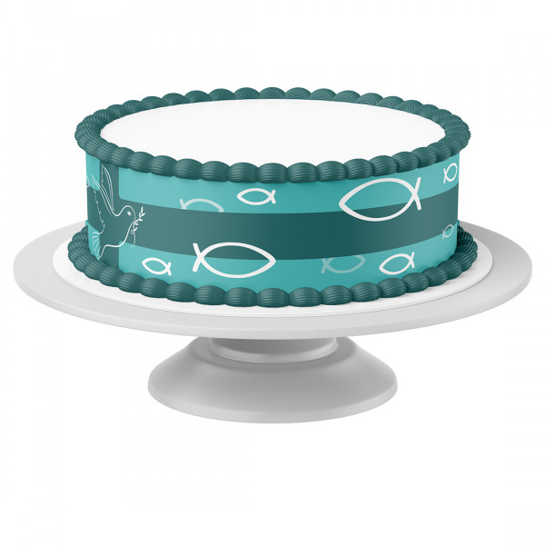 Cake Ribbon Communion Confirmation 5 - 4 Pieces á 24cmx5cm