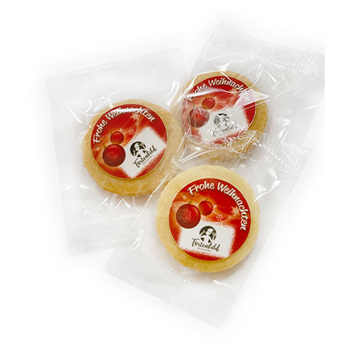 MotivCookies Rote Kugeln mit Logo