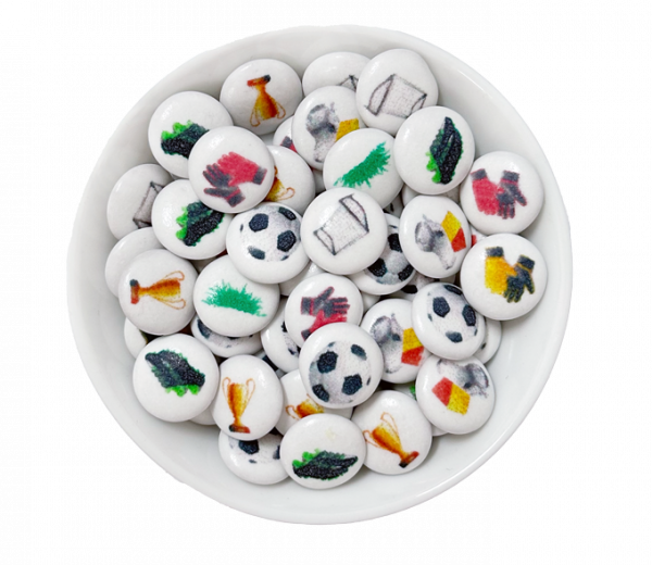 Motif chocolate lenses - Soccer match