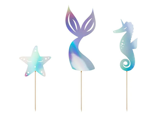 PartyDeco CakeTopper Set - Mermaid