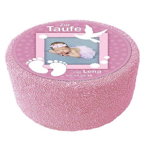 Motivtorte Taufe Motiv 8 Rosa