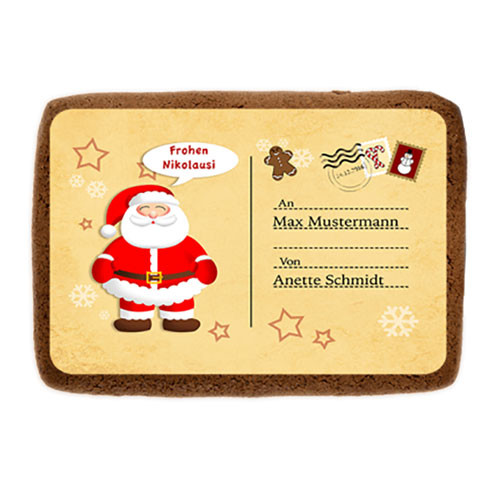 Photo gingerbread - motif Christmas mail