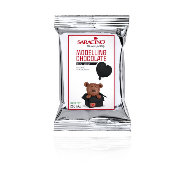 Saracino Black Modeling Chocolate - 250g