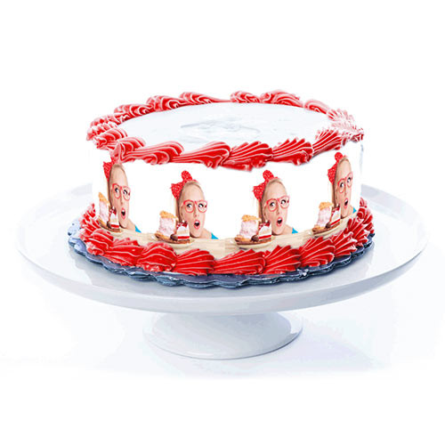 Cake tape individually 4 pieces á 24 cm x 5cm