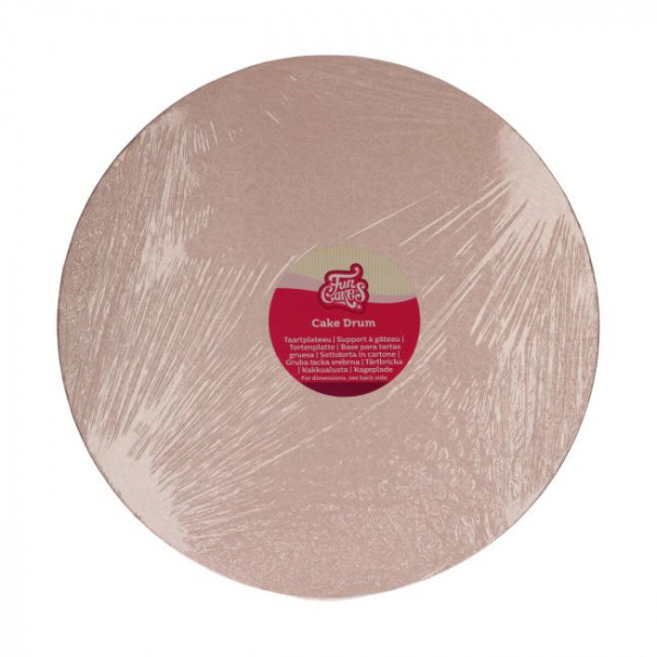 Cake Drum - Tortenplatte - Rund 35,5 Rose Gold