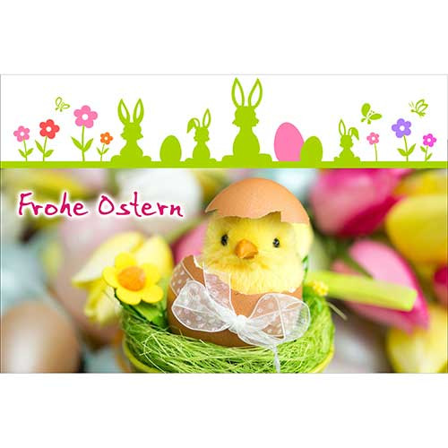 Tortenbild Ostern Motiv Küken Rechteckig