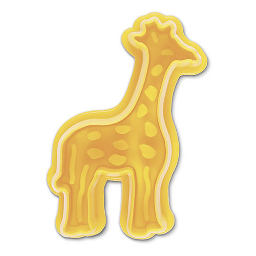 Embossed cookie cutter with ejector - Giraffe