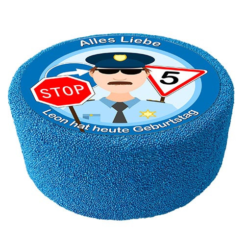 Motif cake Police