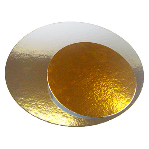Cake plate gold 15cm diameter 1mm thick