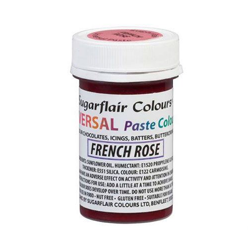 Sugarflair Universal Paste Colors - French Rose - 22g