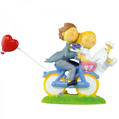 Bridal Couple Bicycle with Heart
