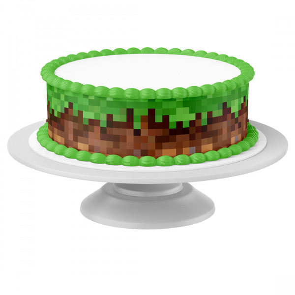 Cake Ribbon Pixel Gras edible- 4 Pieces á 24cmx5cm