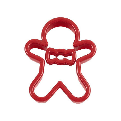 Wilton Cookie Cutter Gingerbread man with bow 2 pcs