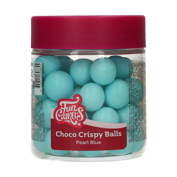 FunCakes Choco Crispy Balls - Pearl Blue 130g