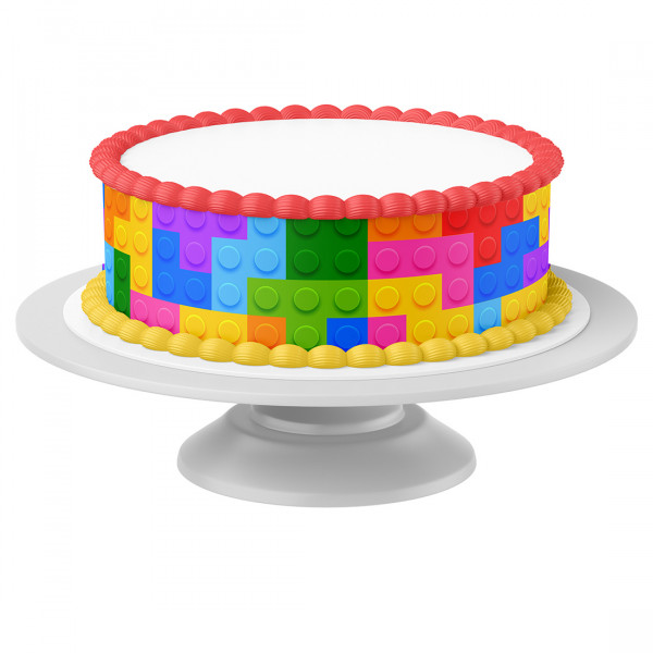 Cake Ribbon Building blocks edible- 4 pieces á 24cm x 5cm