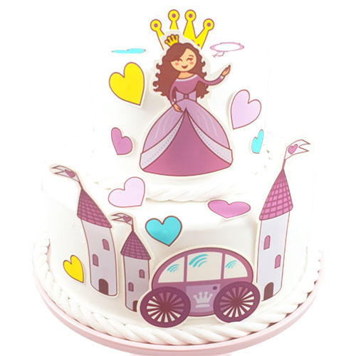 Fondant Cake Tattoo - Princess