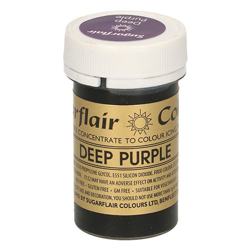 Sugarflair paste colour Deep Purple 25g