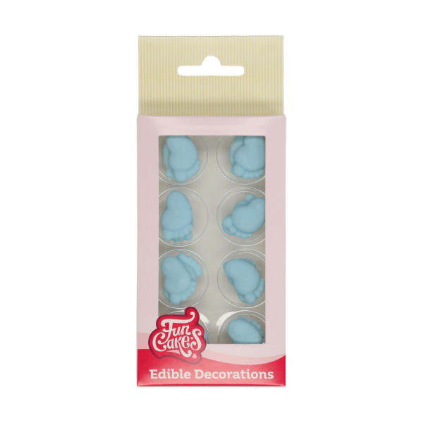 FunCakes Sugar Decoration Baby Feet Blue