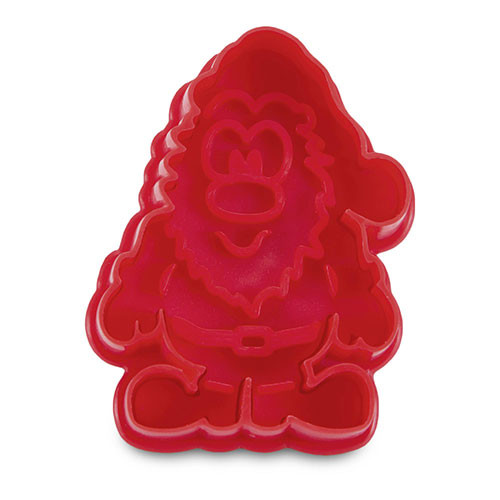 Embossed cookie cutter with ejector - Santa Claus