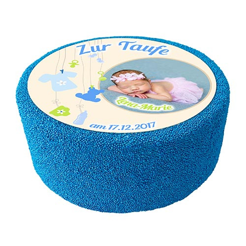 Motivtorte Taufe Motiv 7 Blau